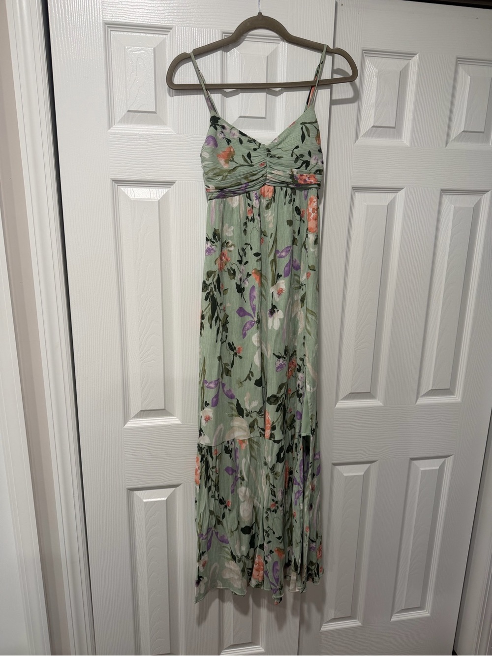 Abercrombie green floral Emerson sundress